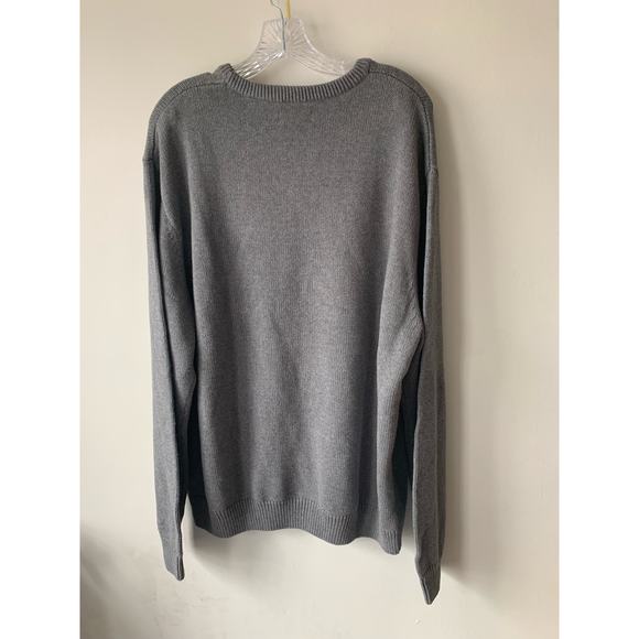Ralph Lauren Men’s Chaps Gray Knit Sweater 100% Cotton Size XXL NWT - Picture 1 of 5